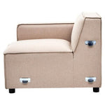 Toulouse Natural Fabric Left Arm Modular Sofa - Bargainia.com - 