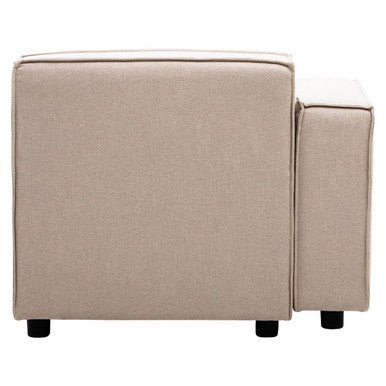 Toulouse Natural Fabric Left Arm Modular Sofa - Bargainia.com - 