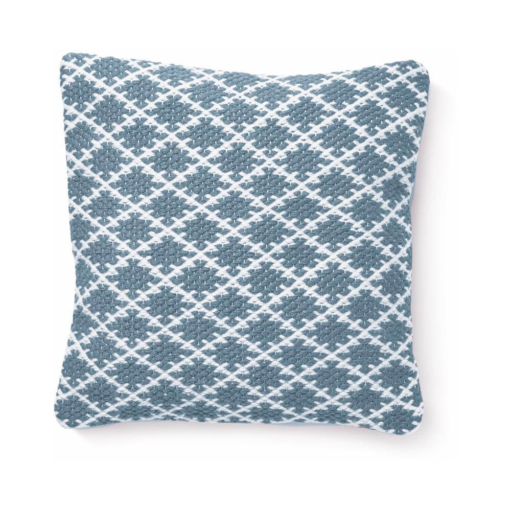 Trellis Design Woven Cushion - Bargainia.com - 5026134561632 - HWTREC_DENIMB_045X045