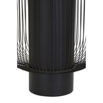 Trento End Table With Black Glass Top - Bargainia.com - 5018705442723
