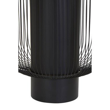 Trento End Table With Black Glass Top - Bargainia.com - 5018705442723