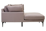 Troyes Grey Three Seat Left Chaise Sofa - Bargainia.com - 