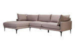 Troyes Grey Three Seat Left Chaise Sofa - Bargainia.com - 