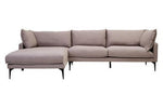 Troyes Grey Three Seat Left Chaise Sofa - Bargainia.com - 
