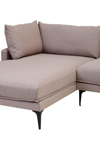 Troyes Grey Three Seat Left Chaise Sofa - Bargainia.com - 