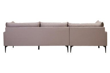 Troyes Grey Three Seat Left Chaise Sofa - Bargainia.com - 
