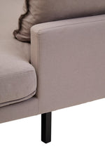Troyes Grey Three Seat Right Chaise Sofa - Bargainia.com - 