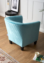 Tub Arm Chair - Stilo Velvet Blue - Bargainia.com - 