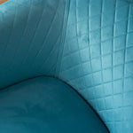 Tub Arm Chair - Stilo Velvet Blue - Bargainia.com - 