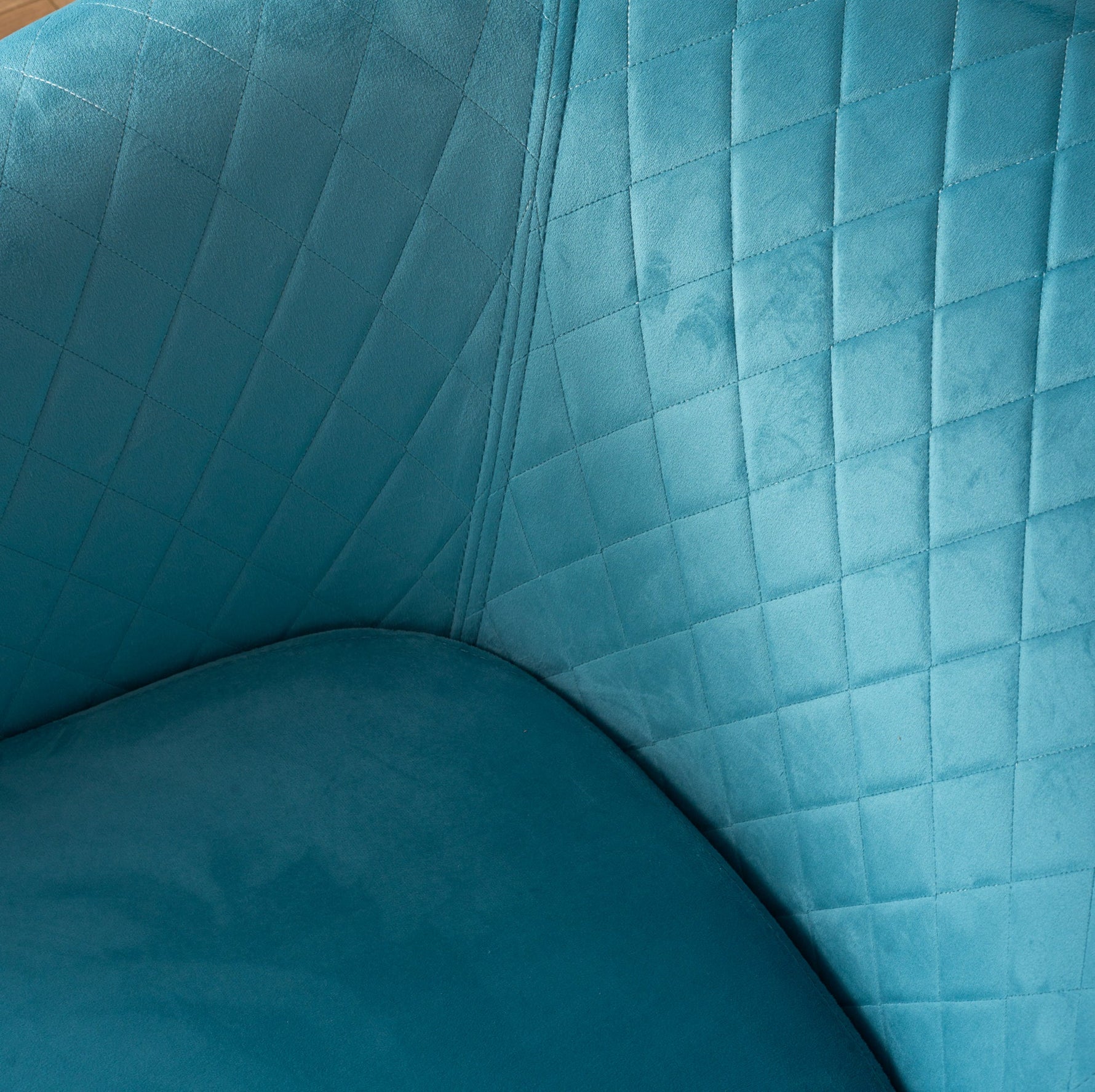 Tub Arm Chair - Stilo Velvet Blue - Bargainia.com - 