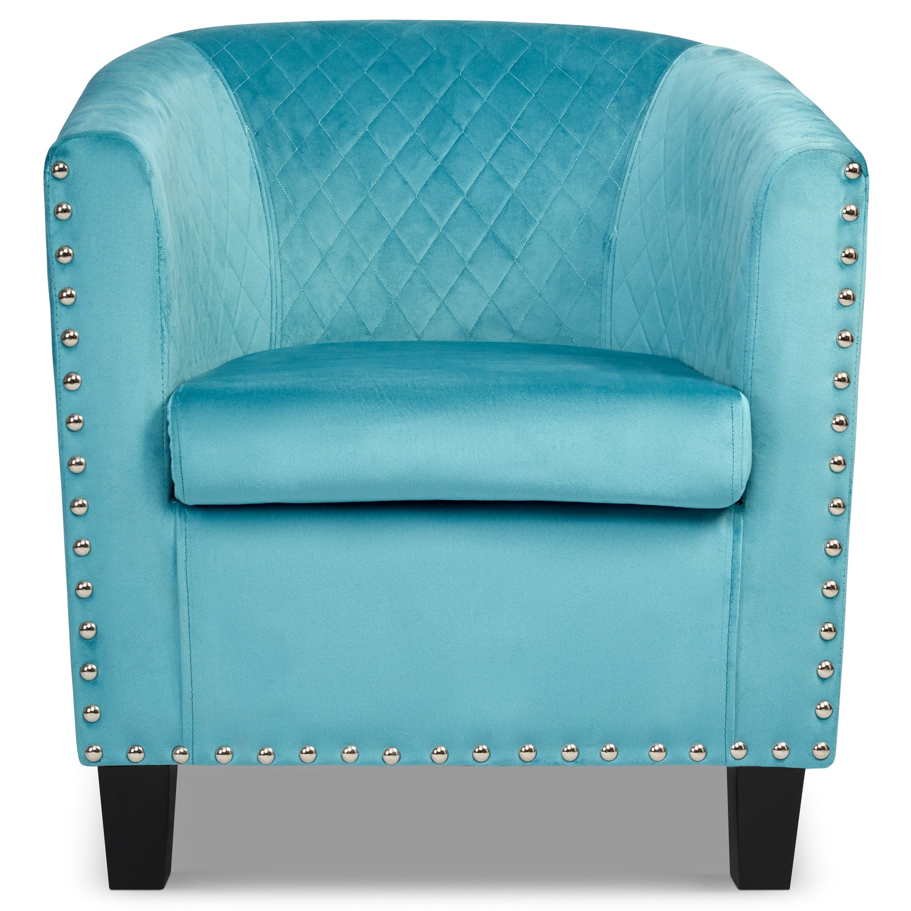 Tub Arm Chair - Stilo Velvet Blue - Bargainia.com - 