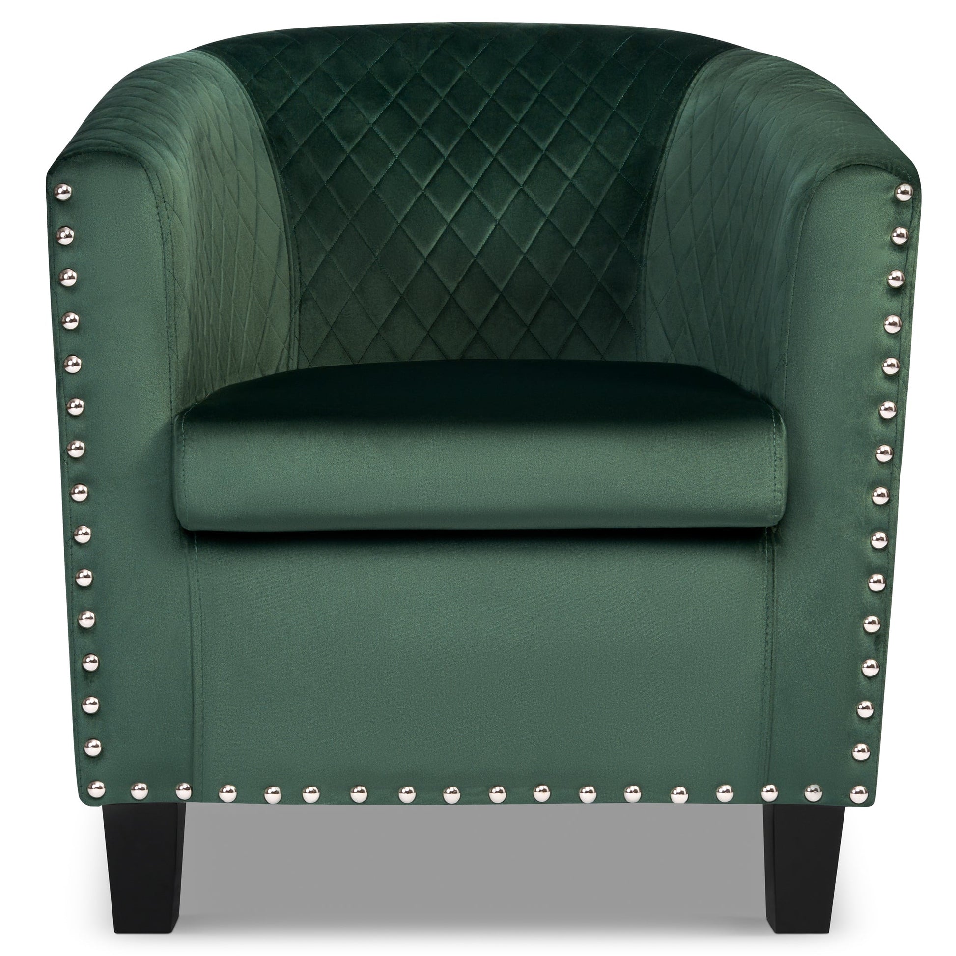 Tub Arm Chair - Stilo Velvet Green Bargainia