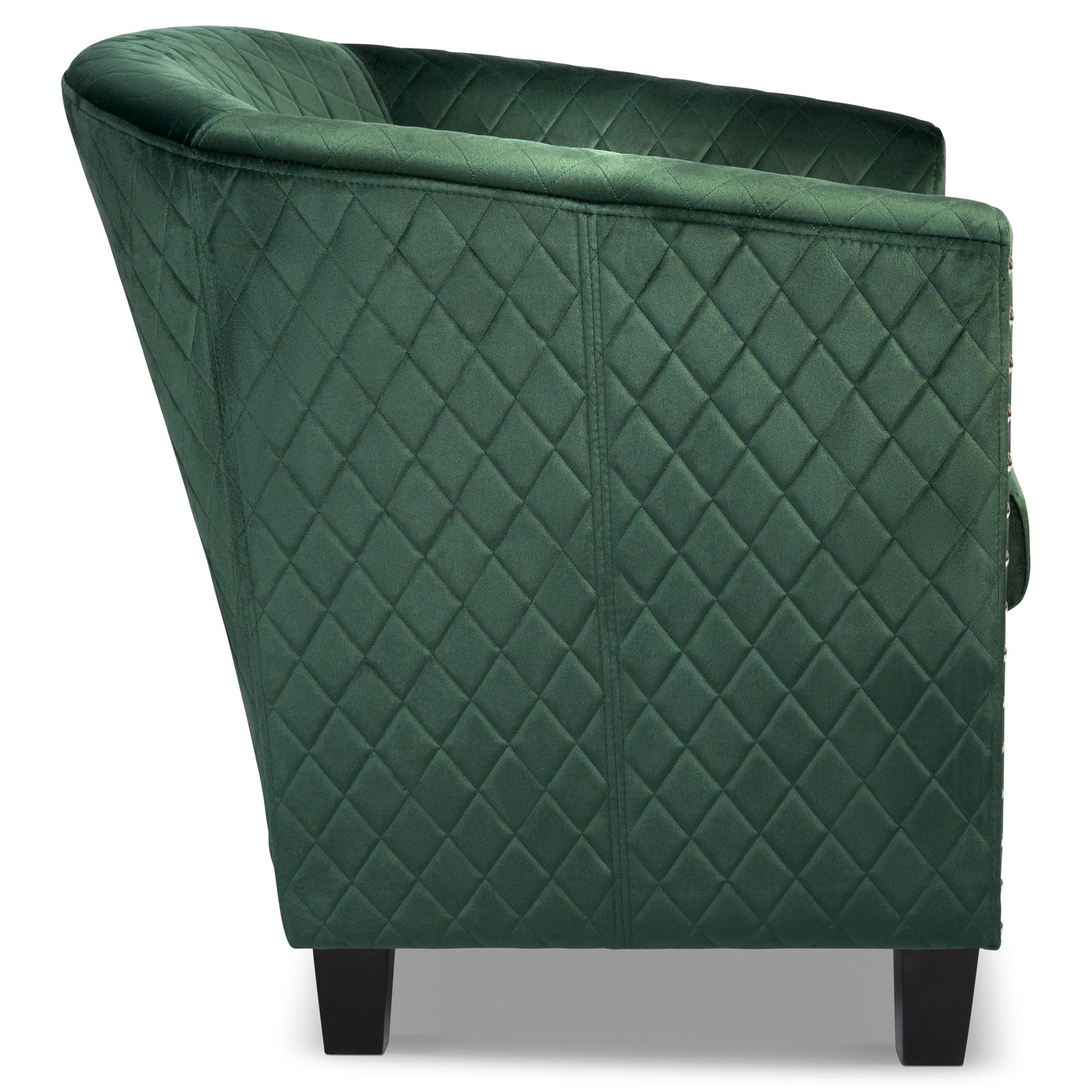 Tub Arm Chair - Stilo Velvet Green Bargainia
