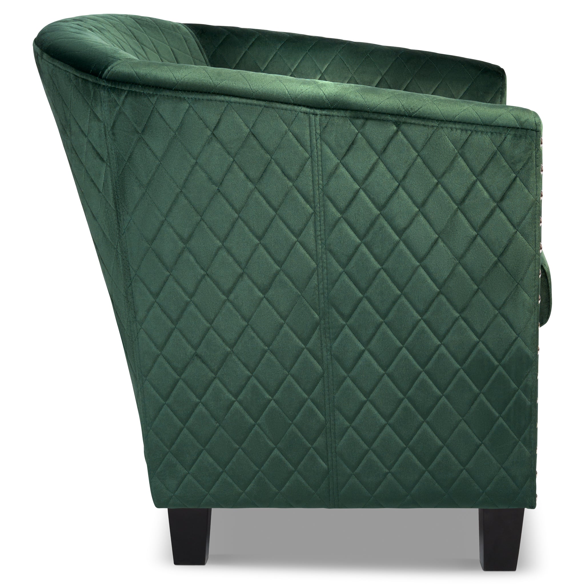 Tub Arm Chair - Stilo Velvet Green Bargainia