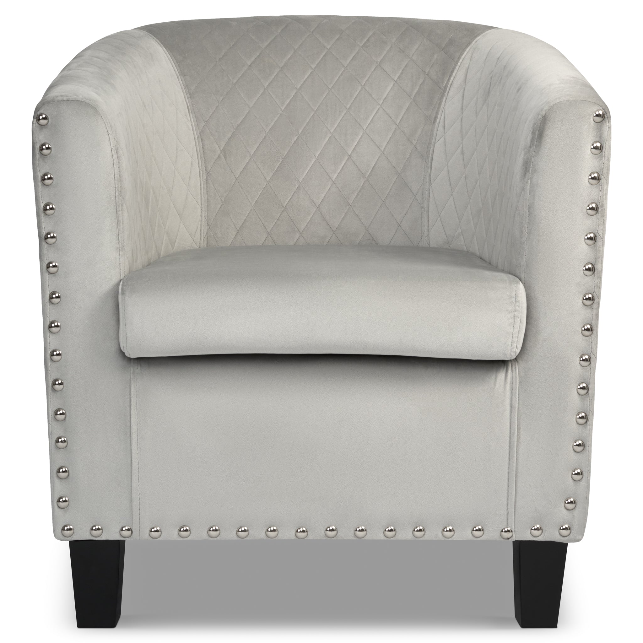 Tub Arm Chair - Stilo Velvet Grey Bargainia