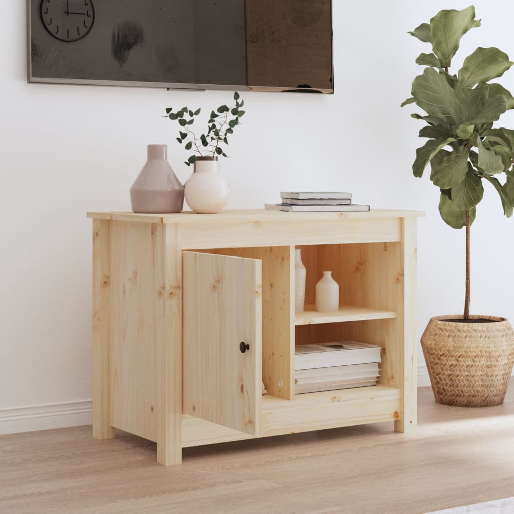 TV Cabinet 70x36.5x52 cm Solid Wood Pine - Bargainia.com - 