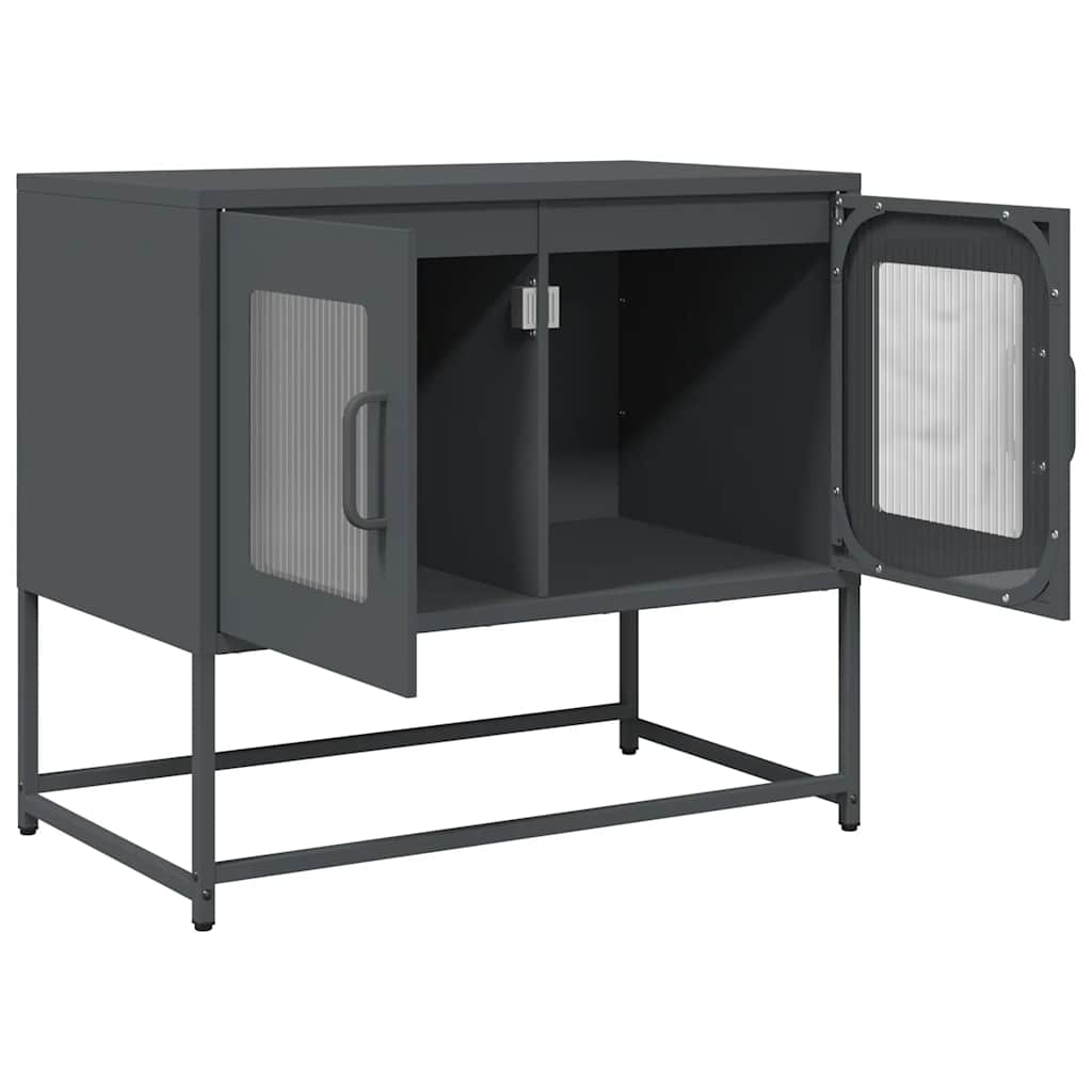 TV Cabinet Anthracite 68x39x60.5 cm Cold - rolled Steel - Bargainia.com - 