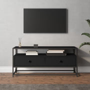 TV Cabinet Black 100x35x45 cm Engineered Wood - Bargainia.com - 