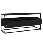 TV Cabinet Black 100x35x45 cm Engineered Wood - Bargainia.com - 