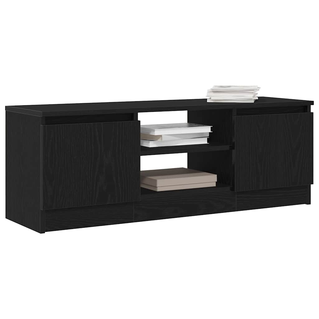 TV Cabinet Black Oak 102x30x36 cm Engineered Wood - Bargainia.com - 8721158768421 - 862433