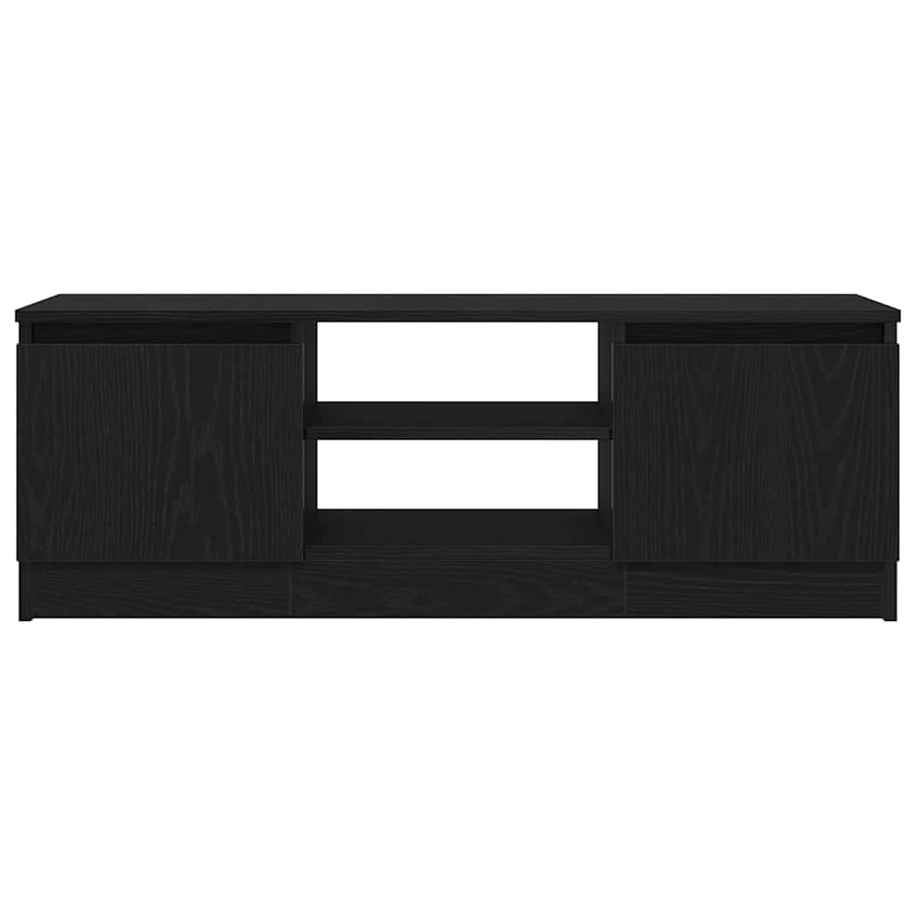 TV Cabinet Black Oak 102x30x36 cm Engineered Wood - Bargainia.com - 8721158768421 - 862433