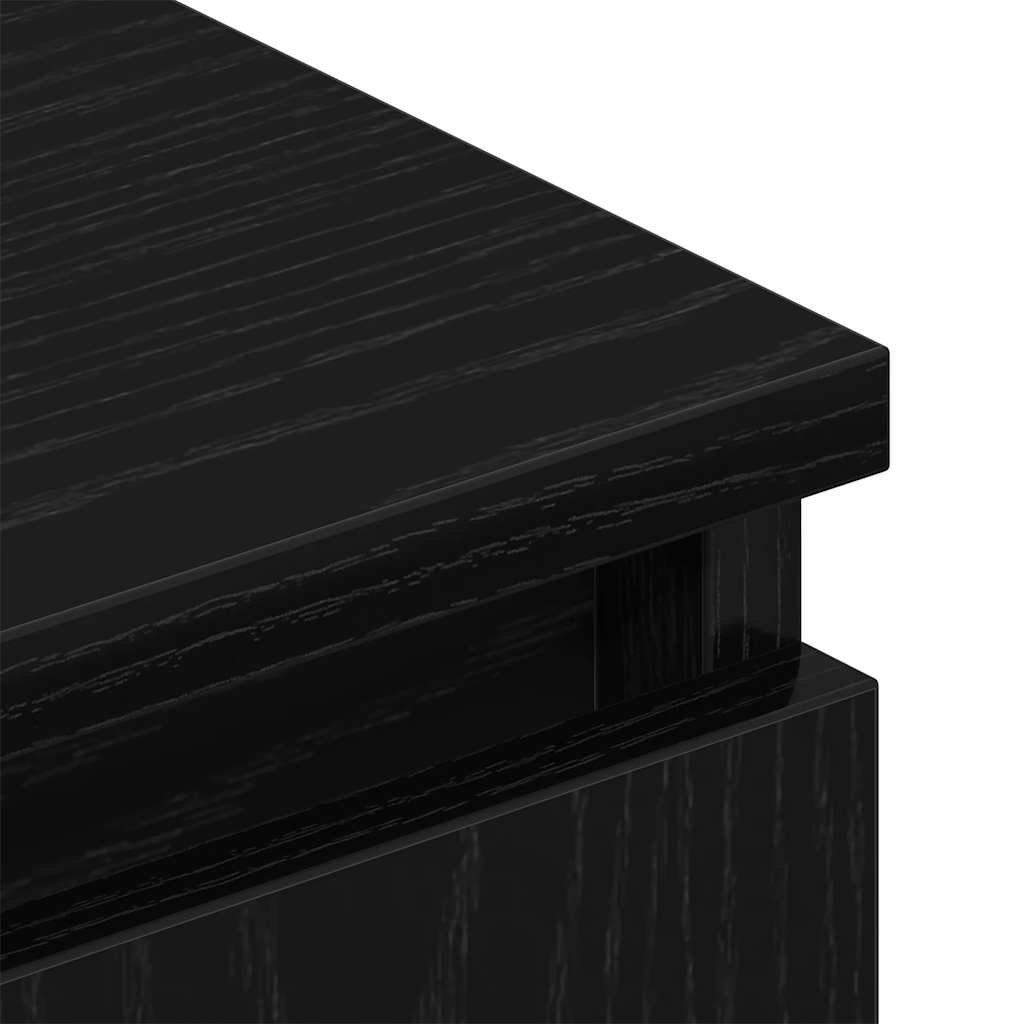 TV Cabinet Black Oak 102x30x36 cm Engineered Wood - Bargainia.com - 8721158768421 - 862433