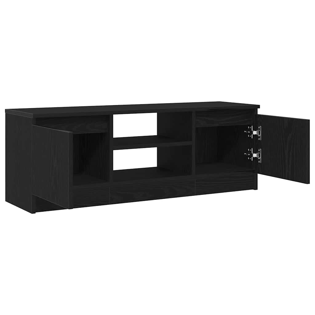 TV Cabinet Black Oak 102x30x36 cm Engineered Wood - Bargainia.com - 8721158768421 - 862433