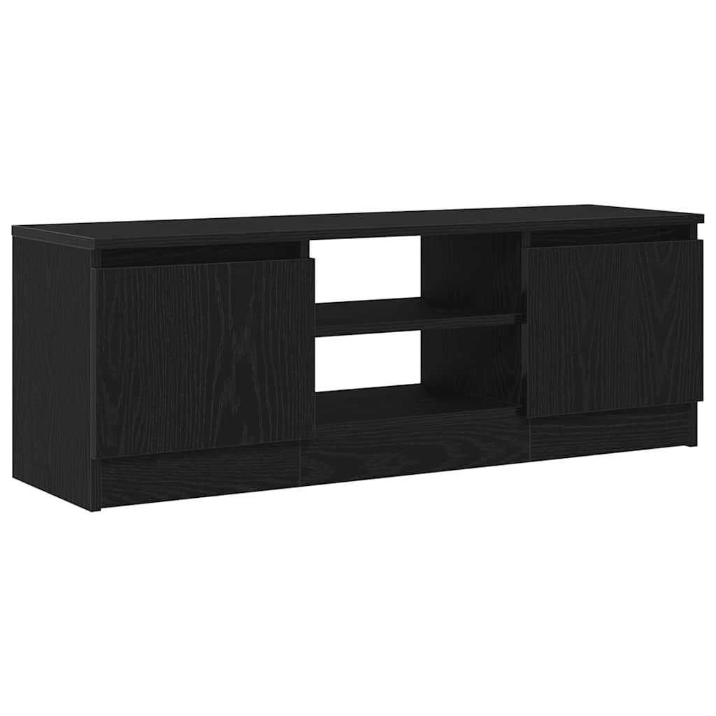 TV Cabinet Black Oak 102x30x36 cm Engineered Wood - Bargainia.com - 8721158768421 - 862433
