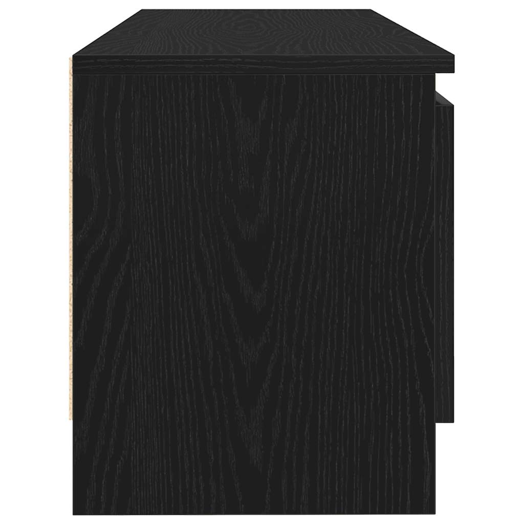 TV Cabinet Black Oak 102x30x36 cm Engineered Wood - Bargainia.com - 8721158768421 - 862433