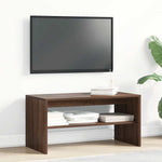TV Cabinet Brown Oak 80x40x40 cm Engineered Wood - Bargainia.com - 
