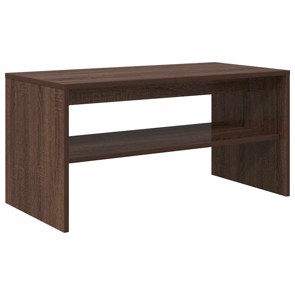 TV Cabinet Brown Oak 80x40x40 cm Engineered Wood - Bargainia.com - 