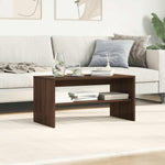 TV Cabinet Brown Oak 80x40x40 cm Engineered Wood - Bargainia.com - 