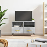TV Cabinet Concrete Grey 80x36x50 cm Engineered Wood - Bargainia.com - 