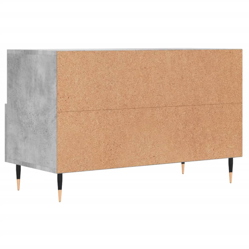 TV Cabinet Concrete Grey 80x36x50 cm Engineered Wood - Bargainia.com - 