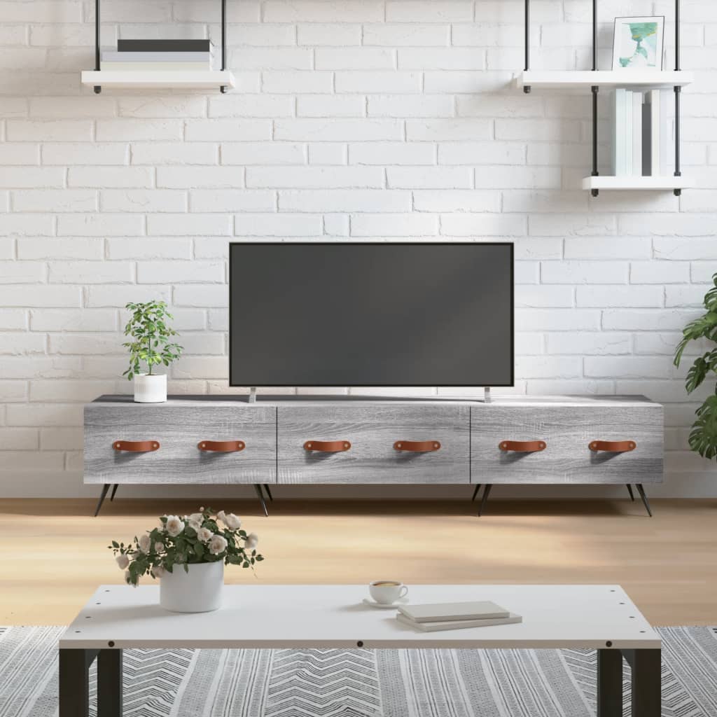 TV Cabinet Grey Sonoma 150x36x30 cm Engineered Wood - Bargainia.com - 