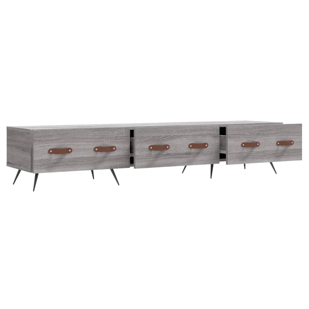 TV Cabinet Grey Sonoma 150x36x30 cm Engineered Wood - Bargainia.com - 