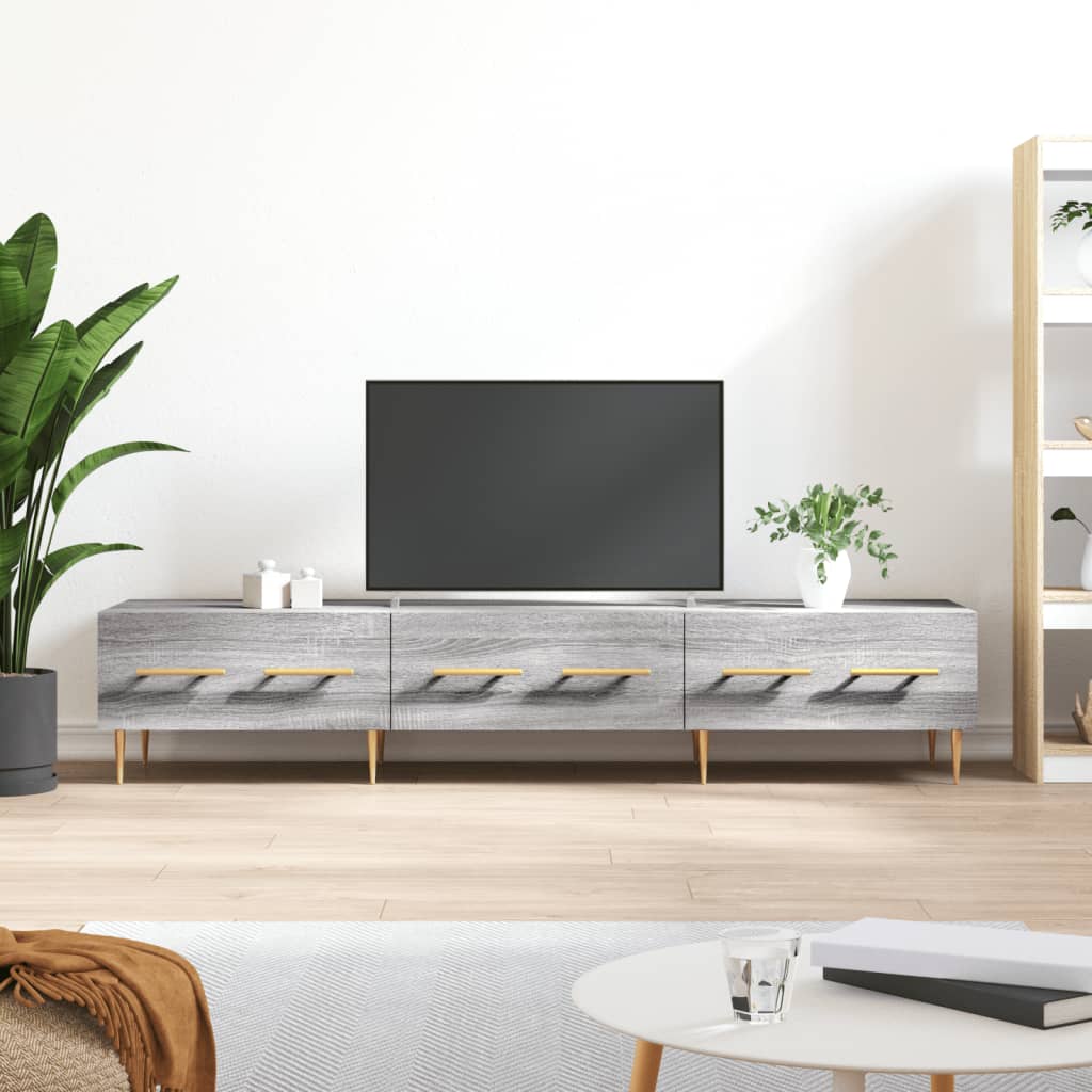 TV Cabinet Grey Sonoma 150x36x30 cm Engineered Wood - Bargainia.com - 