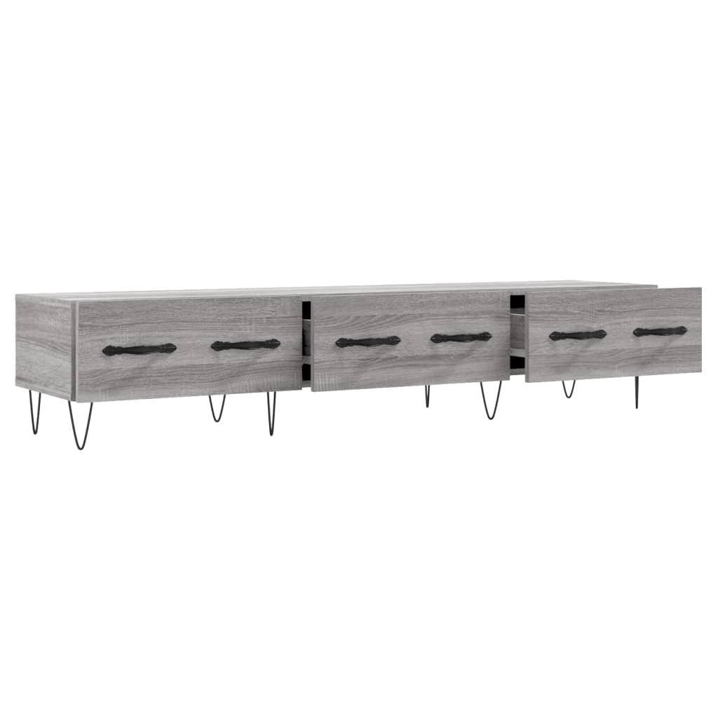 TV Cabinet Grey Sonoma 150x36x30 cm Engineered Wood - Bargainia.com - 