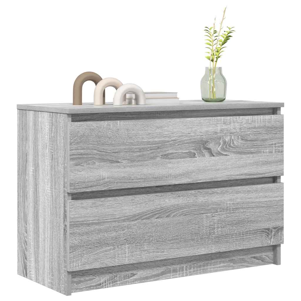 TV Cabinet Grey Sonoma 80x35x54 cm Engineered Wood - Bargainia.com - 