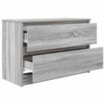 TV Cabinet Grey Sonoma 80x35x54 cm Engineered Wood - Bargainia.com - 