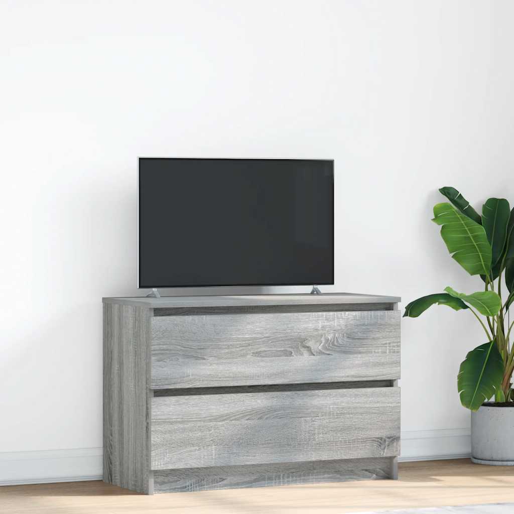 TV Cabinet Grey Sonoma 80x35x54 cm Engineered Wood - Bargainia.com - 