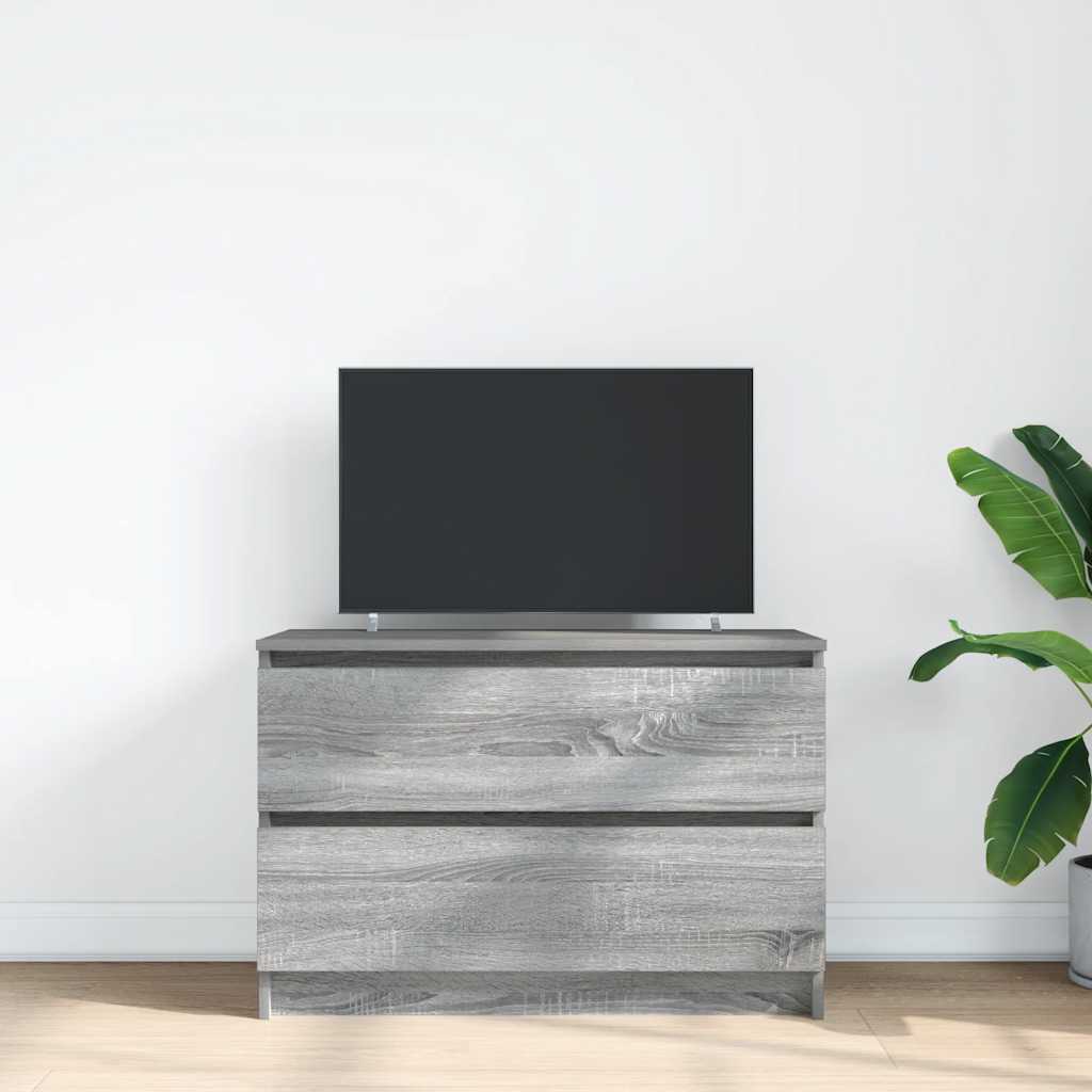 TV Cabinet Grey Sonoma 80x35x54 cm Engineered Wood - Bargainia.com - 