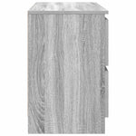 TV Cabinet Grey Sonoma 80x35x54 cm Engineered Wood - Bargainia.com - 
