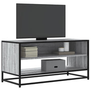 TV Cabinet Grey Sonoma 91x40x46 cm Engineered Wood and Metal - Bargainia.com - 8721102839467 - 848887