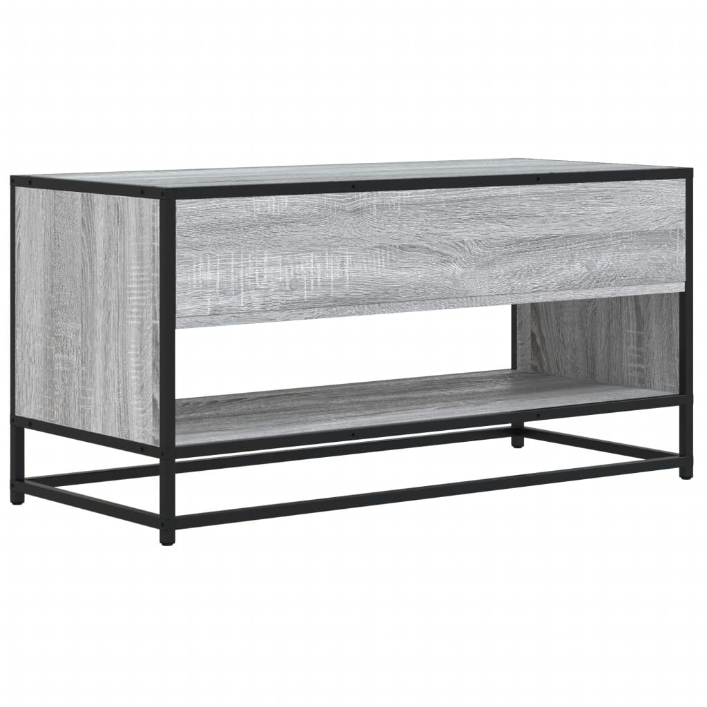 TV Cabinet Grey Sonoma 91x40x46 cm Engineered Wood and Metal - Bargainia.com - 8721102839467 - 848887