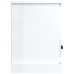 TV Cabinet High Gloss White 100x35x50 cm Engineered Wood - Bargainia.com - 
