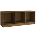 TV Cabinet Honey Brown 104x33x41 cm Solid Pinewood - Bargainia.com - 