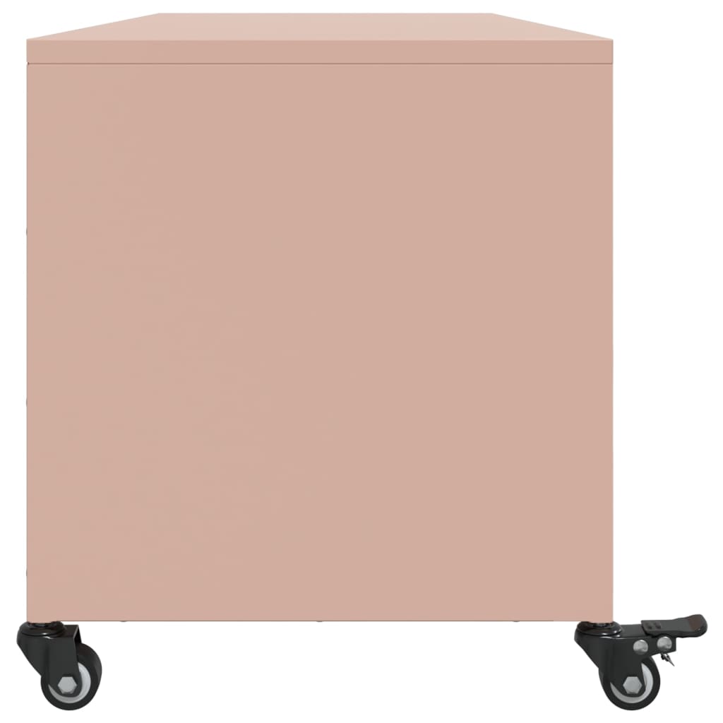 TV Cabinet Pink 100.5x39x43.5 cm Steel - Bargainia.com - 