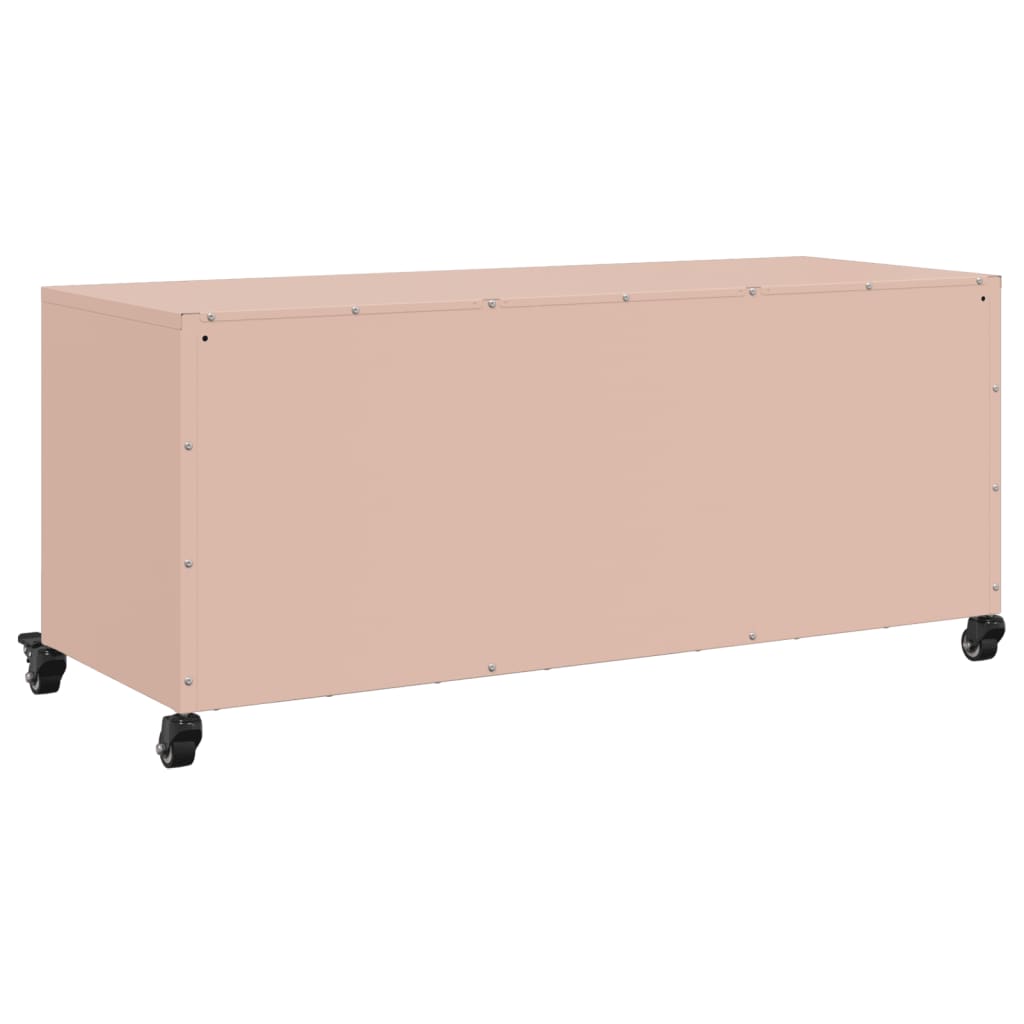 TV Cabinet Pink 100.5x39x43.5 cm Steel - Bargainia.com - 