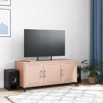 TV Cabinet Pink 100.5x39x43.5 cm Steel - Bargainia.com - 